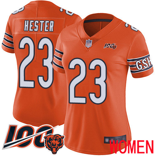 Chicago Bears Limited Orange Women Devin Hester Alternate Jersey NFL Football 23 100th Season